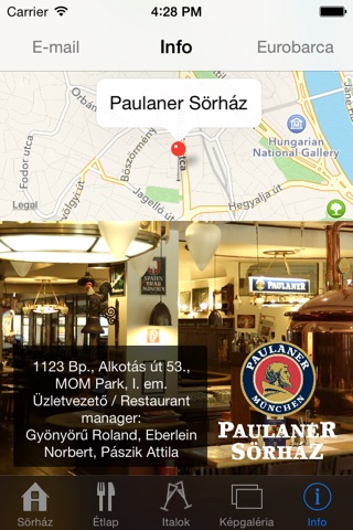 Paulaner Sörház Budapest screenshot 2
