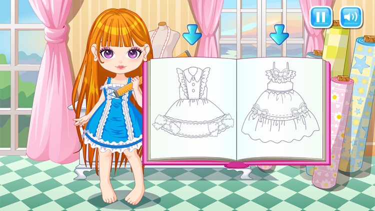 Make your fashion dress - Build your own dress with this fashion game