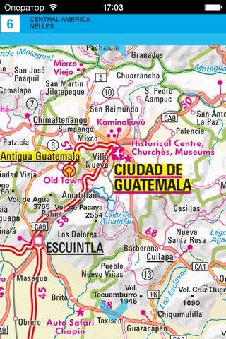 Центральная Америка. Туристическая карта. screenshot 4