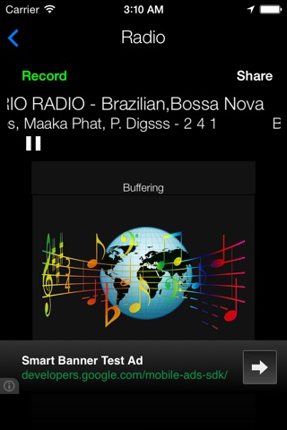 Brazil Radio News Music Recorder screenshot 2