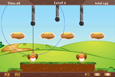 Swing The Rope - Chicken Escape Rush FREE screenshot 2