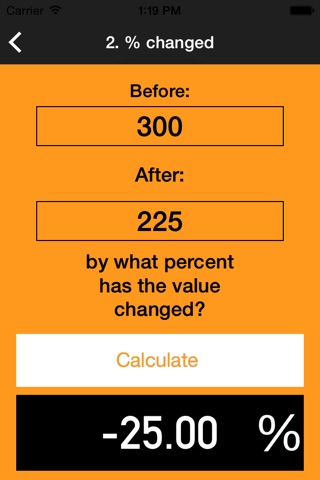 Percent Calculater Pro : number percentage math value change calculator screenshot 4