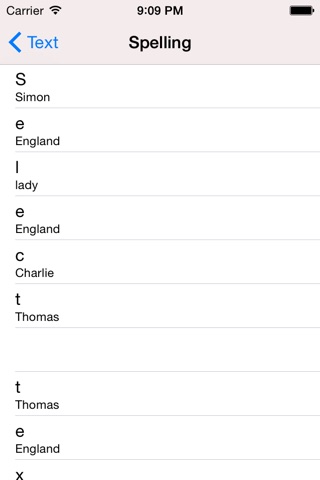 Spelling Over Phone screenshot 2