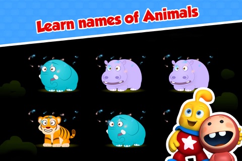 Learn Jungle Animal Names : Peekaboo Memory Matching Puzzle for Toddler in Preschool & Montessori! FREE screenshot 2