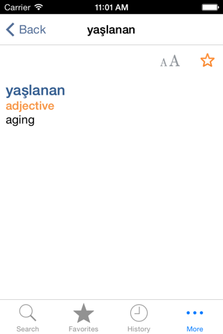 Turkish<>English Dictionary screenshot 2