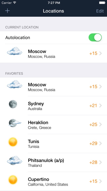 Gismeteo lite screenshot-3
