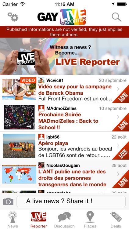 Gay Live World : All News to Lesbians, Gays, Bi and Trans