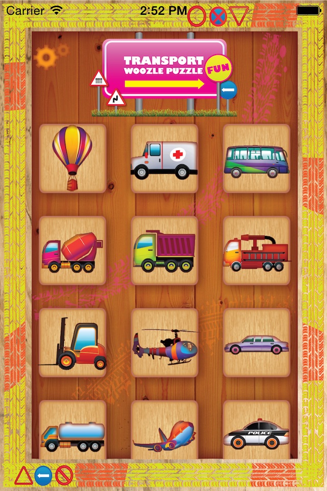 Vehicles Fun Puzzle Woozzle screenshot 2