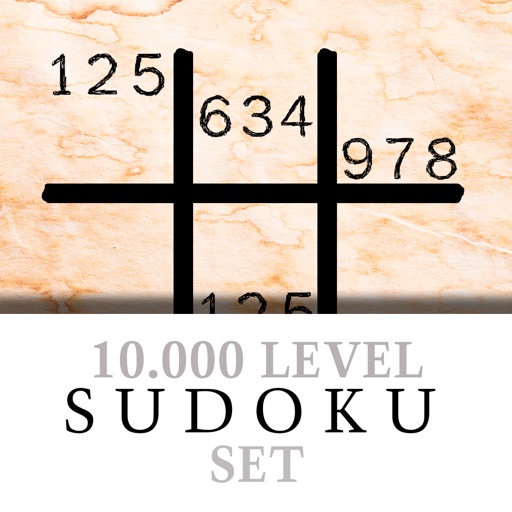 A classic 10.000 SUDOKU Level Set - Free icon