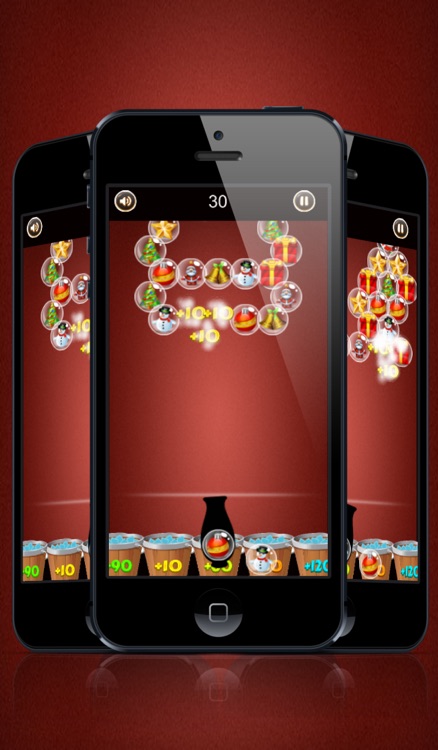 Christmas bubble shooter. An addictive bubble popping game for christmas eve