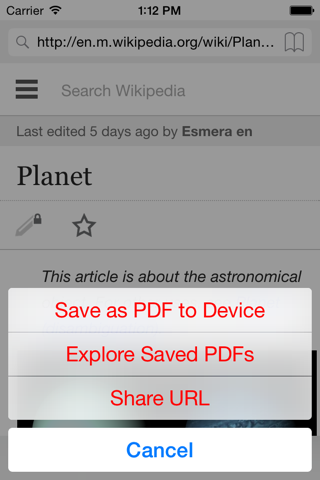 Web2PDF (Web Pages PDF Converter) screenshot 3