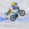 A Pumped Stickman Doodle BMX Rider