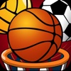 4 Balls Cup : Try to catch the Basketball, Volleyball, Football and Golfball