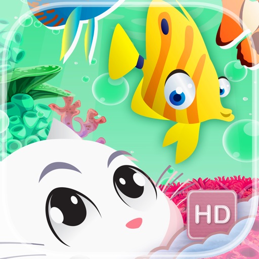 Kitty Snacks - HD - PRO - Link Matching Fish in a Cat's Aquarium Fantasy Puzzle Game iOS App