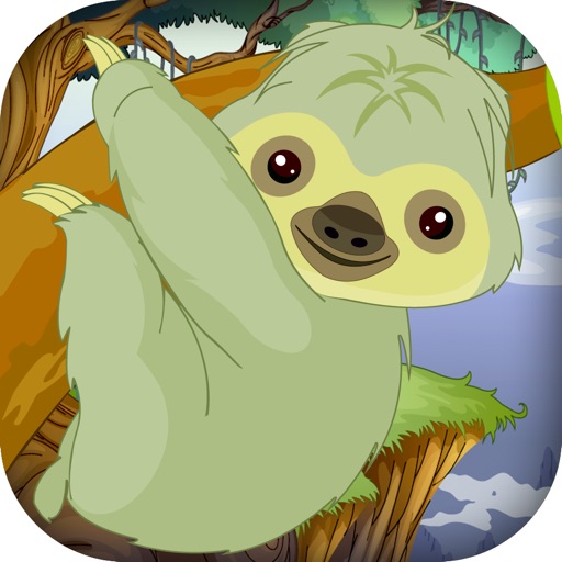 Baby Sloth Tree Climber - Jungle Survival Run - Premium icon