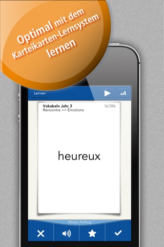 Schülerhilfe Vokabeltrainer Französisch - in app purchase Version screenshot 3