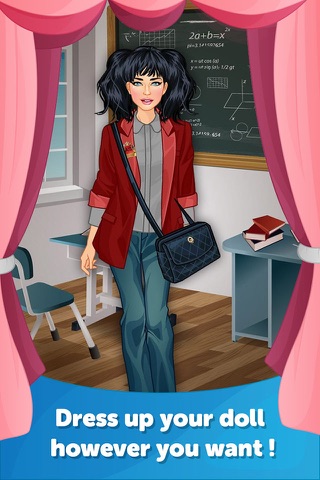 College Girl Dress Up - Fun Doll Makeover Game screenshot 2