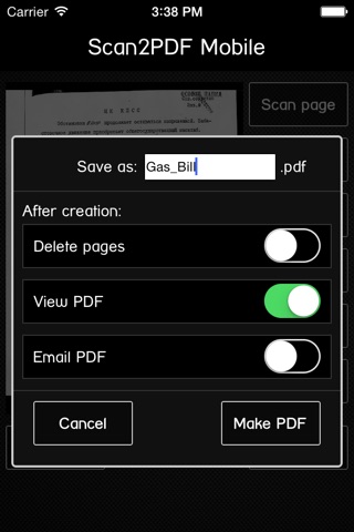 Scan2PDF Mobile Lite screenshot 2