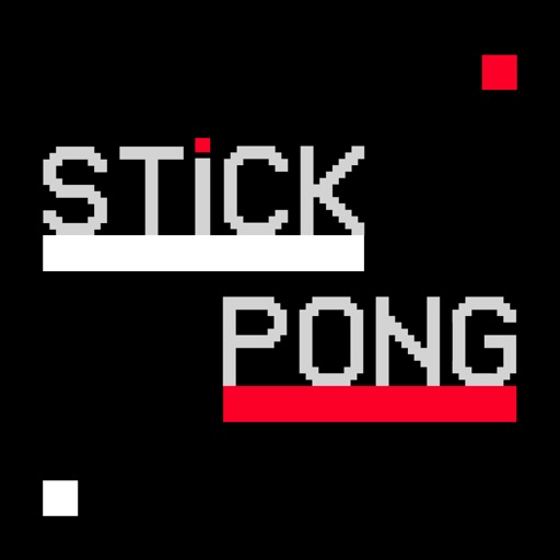 Stick Pong - A game of Black,White and Red Balls and Lines