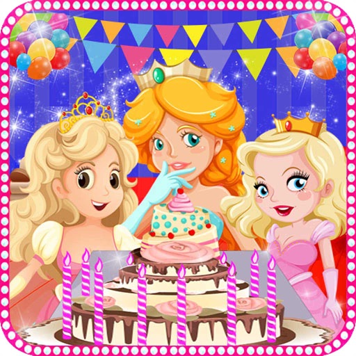 Princess Birthday Party - Cleaning and Dollhouse Games icon