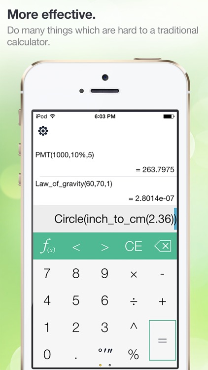 iFxCalc: A most human nature function calculator. Support customization of functions.