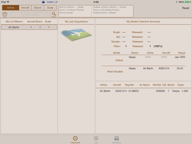 Collect Aircrafts Models