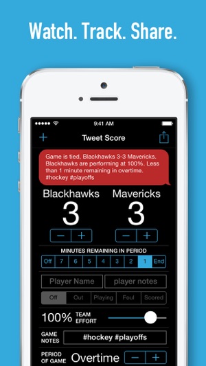 Tweet Score - Scorekeeper Scoreboard for Football Basketball(圖4)-速報App