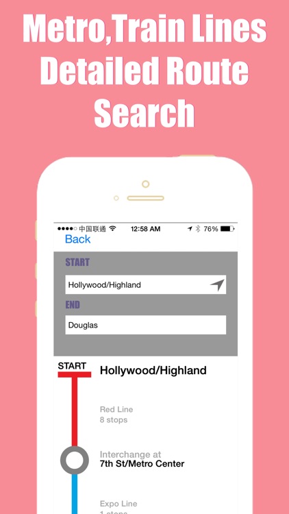 Los Angeles travel guide and offline city map, BeetleTrip LA metro subway trip route planner advisor