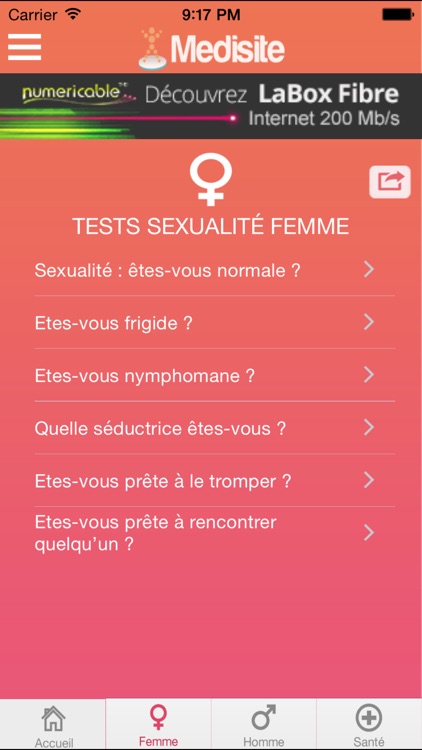 Medisite Tests Sexualité
