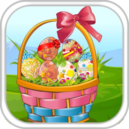 Easter Egg Basket Design icon