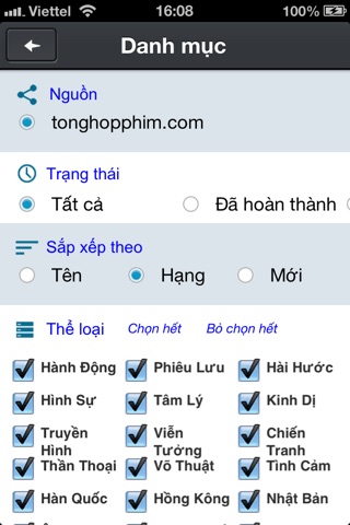 MobiPhim: Xem Clip Phim HD Chieu Rap screenshot 4