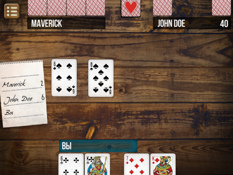 Буркозел карточная игра на iPad