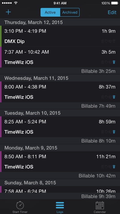 TimeWiz - Time tracking for Individuals and Businesses screenshot-3