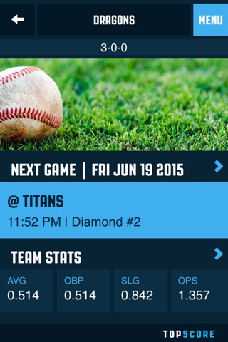 Top Score Baseball screenshot 2