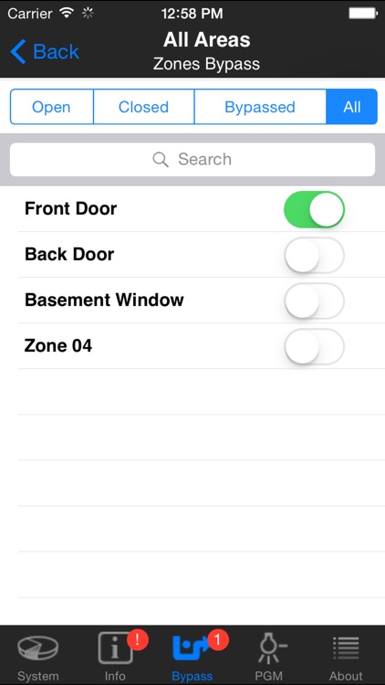 iParadox – Alarm System Control