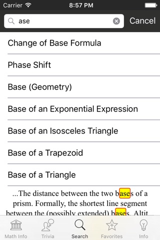 Math Info screenshot 3