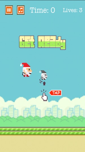 Aaaaaah! Flappy Santa(圖2)-速報App