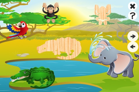 Animated Puzzle With Wild Animals – Search for the right Shadow screenshot 4