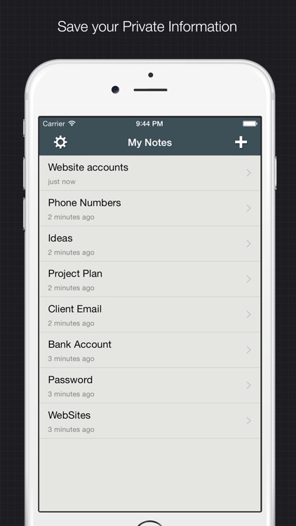 Private Note - hide your secret behind a fake text view