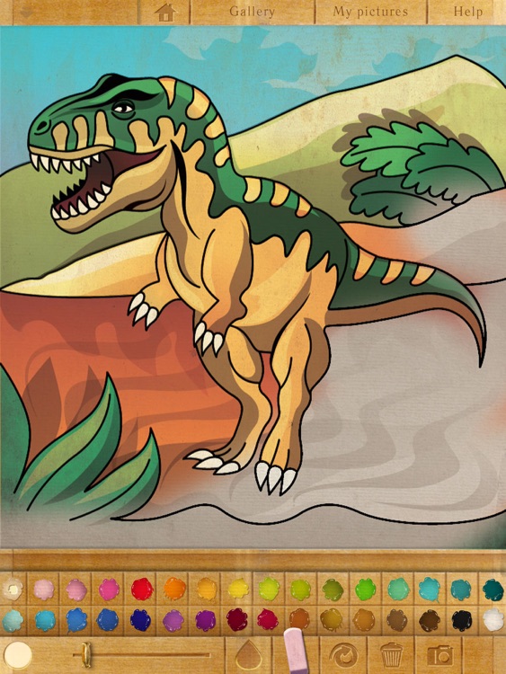 Coloring book. Dinosaurs