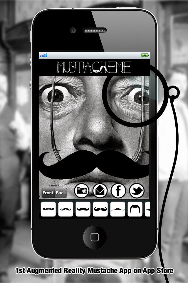 MustacheMe! Cool Moustaches over your face screenshot 2