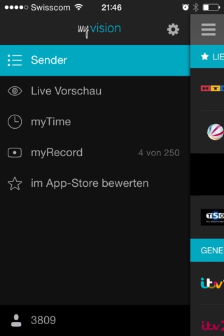 myVision mobile TV screenshot 4