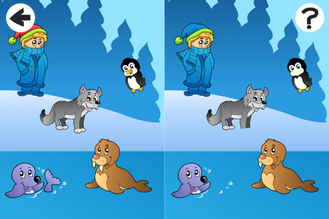 A Winter Game for Children: Learn and Play with Animals of the Far North screenshot 3