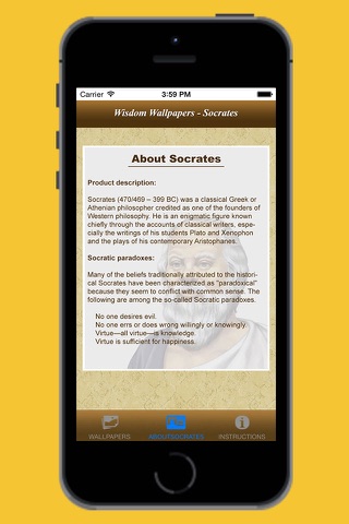 Wishdom Wallpapers-Socrates screenshot 4