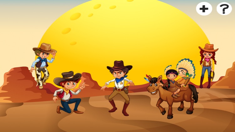 A Cowboys & Indians Learning Game for Children: Learn about the Wild West