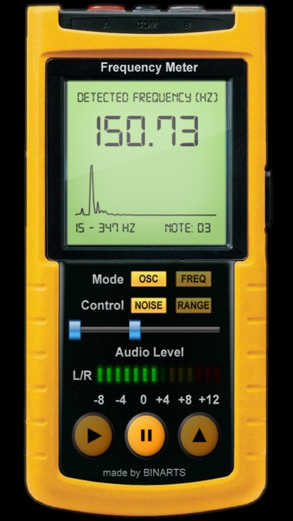 Frequency Meter PRO - Professional tool, Scans frequency from your speaker in REAL TIME, Tune your guitar, piano or scan your voice