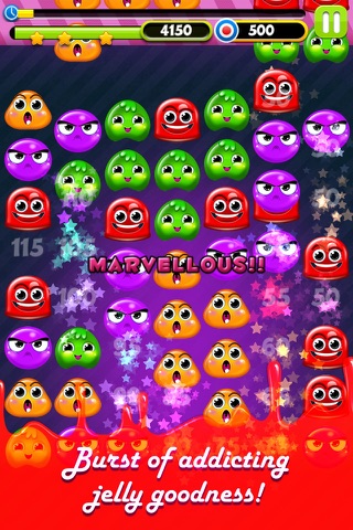 A Sweet Yummy Jelly Matching Puzzle - Gummy Beans Pop Crush screenshot 2