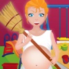 Pregnant Mommy Clean Garden