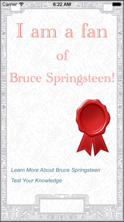 Proud Fan of Bruce Springsteen