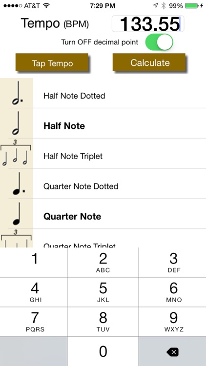 Tempo Delay Calc